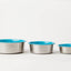 Slow Feeder Dog Bowl Blue - Anti Slip Stainless Steel