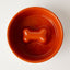 Slow Feeder Dog Bowl Orange - Anti Slip Stainless Steel