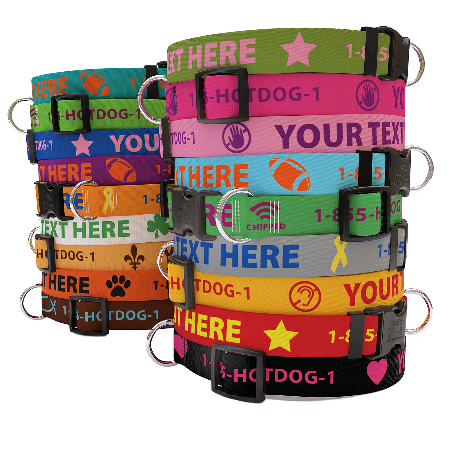 Personalized Solid Colored Collar
