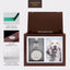 Pet Memorial Urn Keepsake Box with Photo Frame, Paw Print Kit & Photo Album