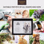 Pet Memorial Urn Keepsake Box with Photo Frame, Paw Print Kit & Photo Album