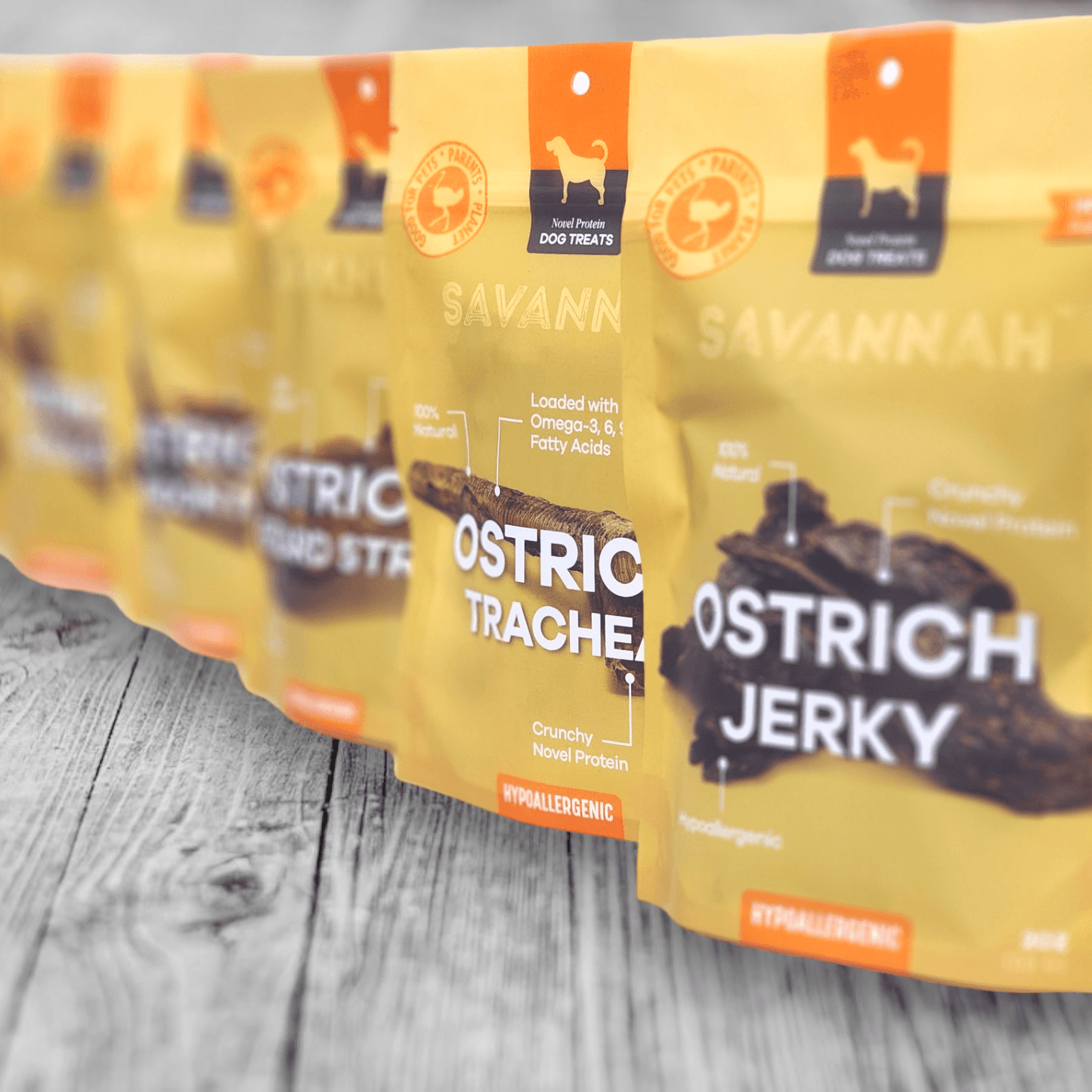Ostrich Tendon Twister (16" x 2.5" x 1"): The Satisfying, All-Natural Chew for Dental Health & Joint Support