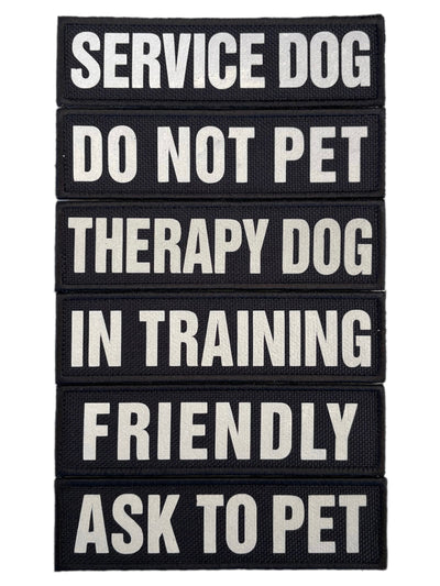 REFLECTIVE HIGH VISIBILITY BLACK Tag Patch