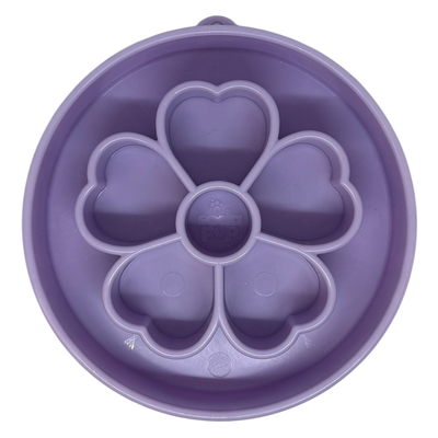 Flower eBowl Deep Slow Feeder Dog Bowl for Enrichment | USA Made