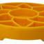 Sunflower Softie eTray Slow Feeder Dog Bowl | Soft Shallow Lick Mat | Yellow & Purple | USA Made