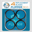 Flipper Pico 2 in 1 Aquarium Magnet Cleaner Replacement Blades 4 Pack