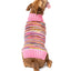 Pink Multi Dog Sweater