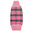 Derby Pink Plaid Dog Sweater