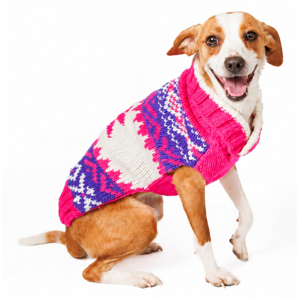 Pink Vail Dog Sweater