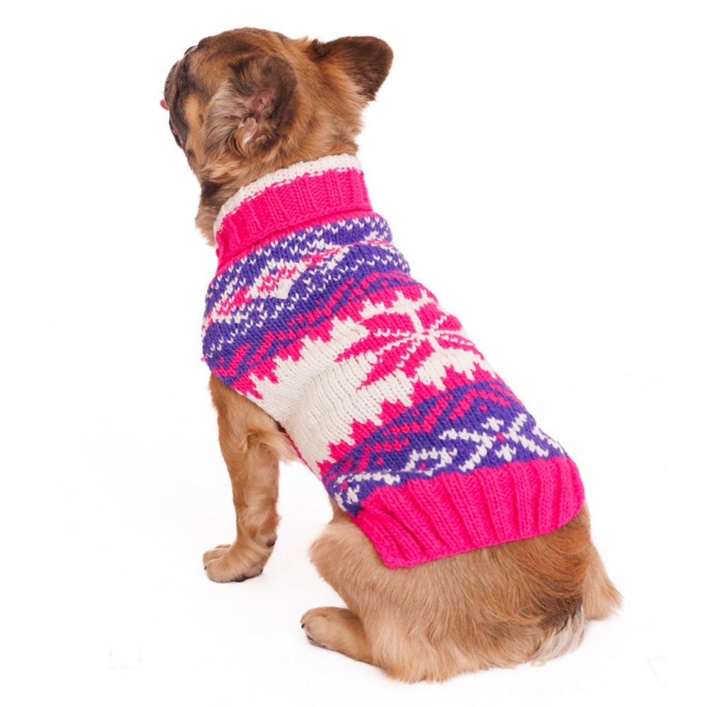 Pink Vail Dog Sweater