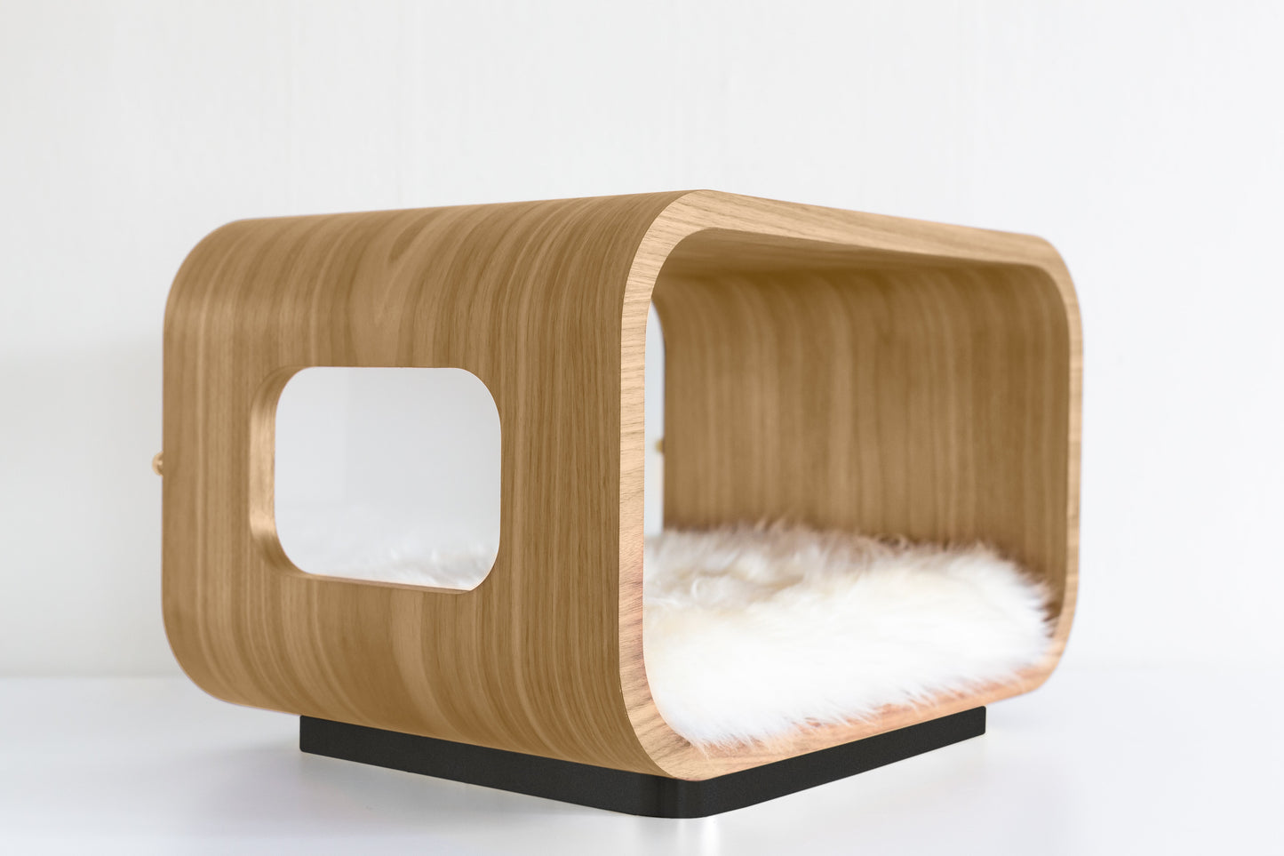 The LUNA Bed in White Oak