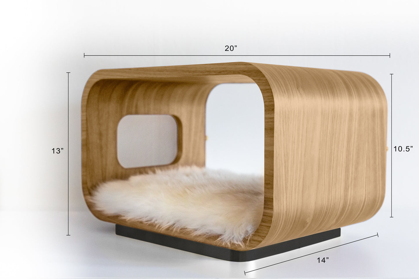 The LUNA Bed in White Oak