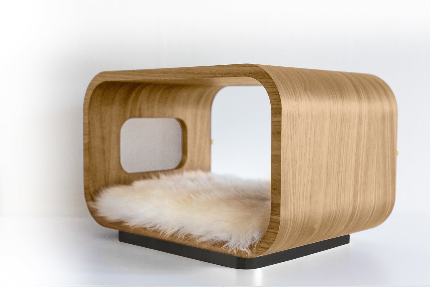 The LUNA Bed in White Oak