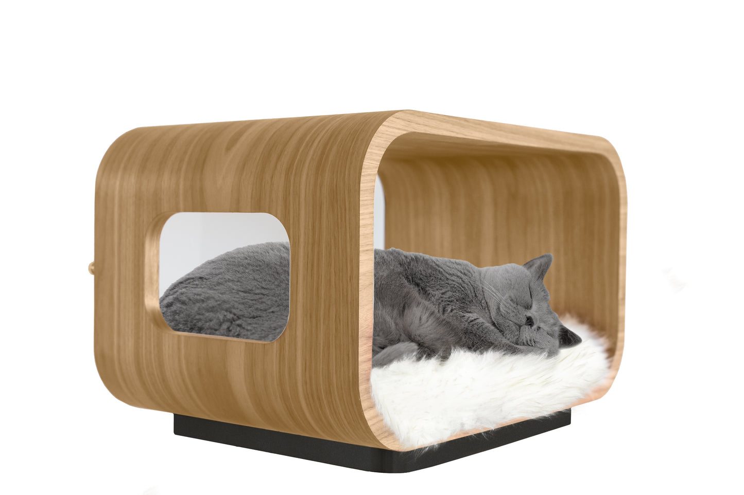 The LUNA Bed in White Oak