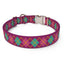 Purple Argyle Dog Collar