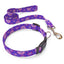 Purple Flowers Dog Collar
