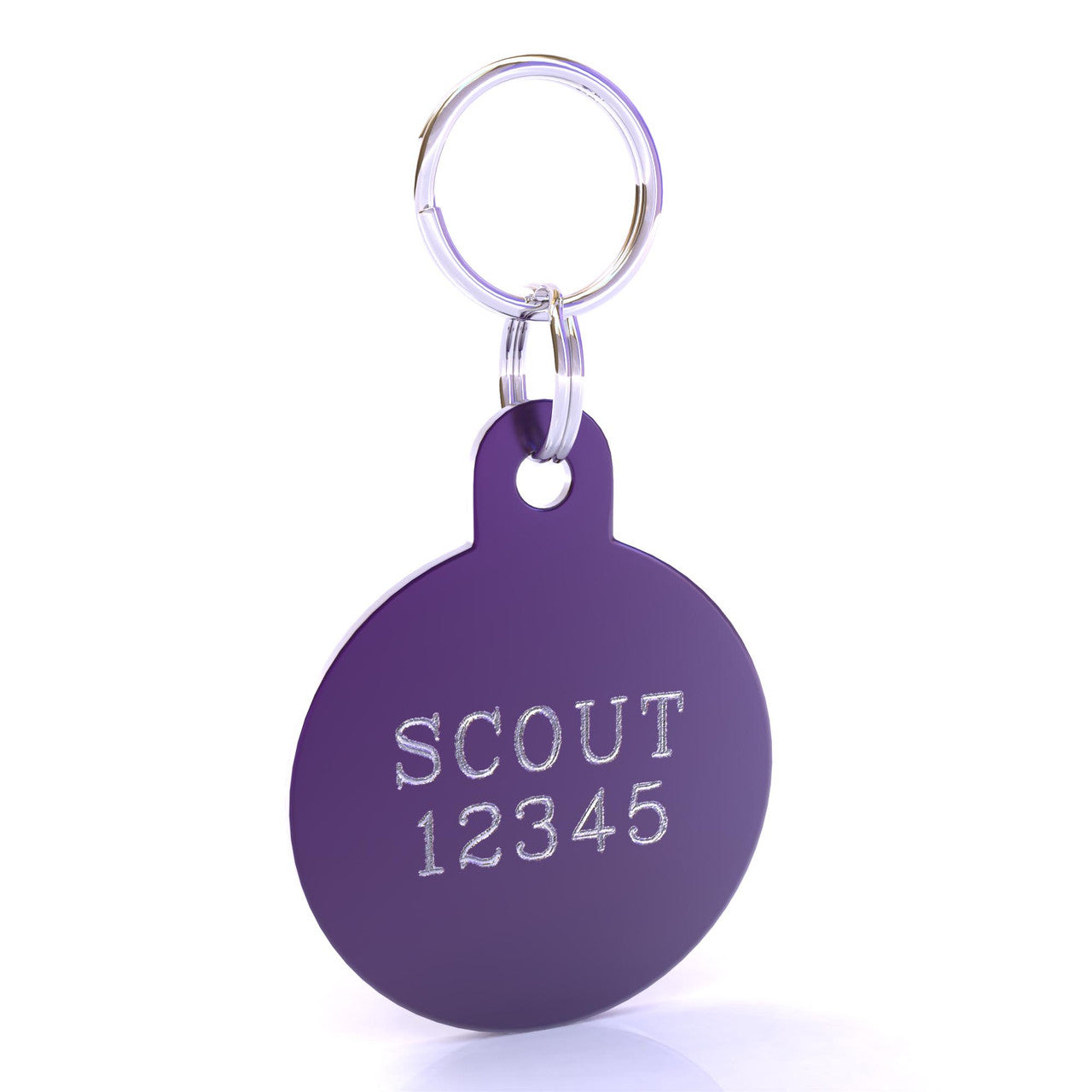 HyperLite Circle Dog ID Tag with Engraving