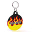 Red Flames HD Dog ID Tag