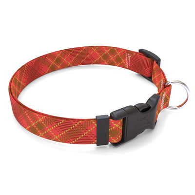 Red Kilt Plaid Dog Collar