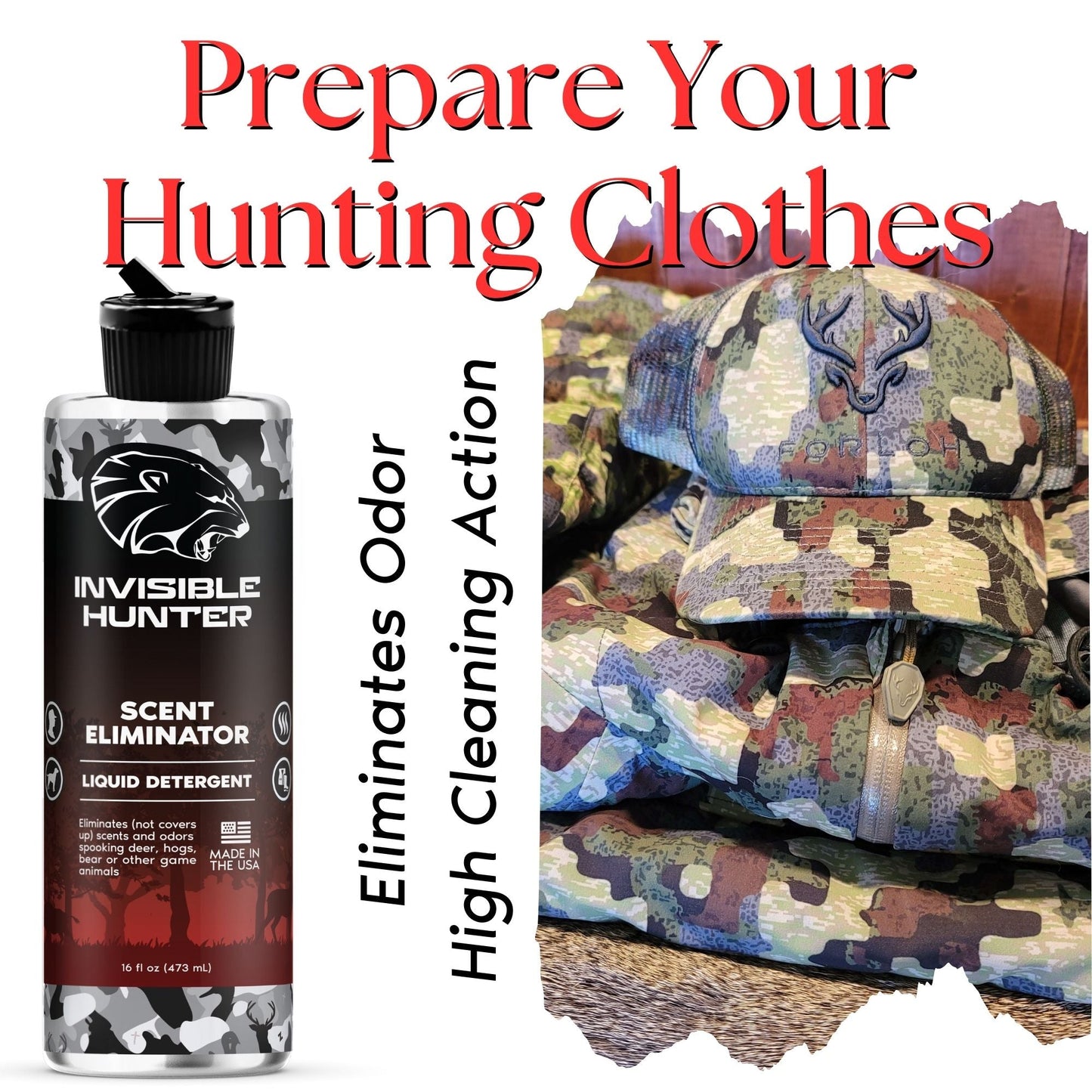 Invisible Hunter Scent Eliminator Laundry Detergent