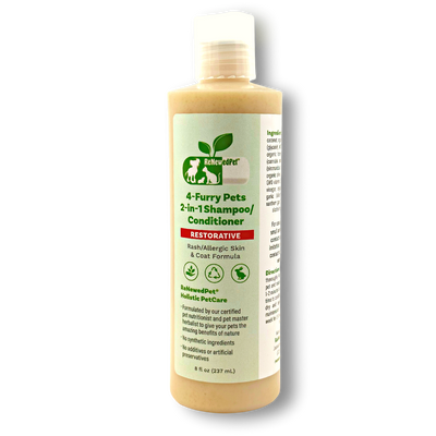 4-FURRY PETS 2-IN-1 * RESTORATIVE SHAMPOO & CONDITIONER