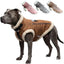 Retro Aviator Dog Jacket Faux Leather Sherpa Coat XS-3XL Winter