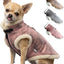 Retro Aviator Dog Jacket Faux Leather Sherpa Coat XS-3XL Winter