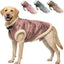 Retro Aviator Dog Jacket Faux Leather Sherpa Coat XS-3XL Winter
