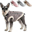 Retro Aviator Dog Jacket Faux Leather Sherpa Coat XS-3XL Winter