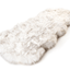 PupRug® Runner Faux Fur Memory Foam Dog Bed - Curve White with Brown Accents