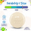 Glow in the Dark Glitter Ball 2-Pack Dog Toy | Soft PUP-X Rubber Floating Fetch Ball with Treat Dispenser | USA Made