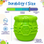 Honey Pot Dog eCup Treat Dispenser | Durable PUP-X Rubber Enrichment Toy | USA Made - Limited Edition Apple Green