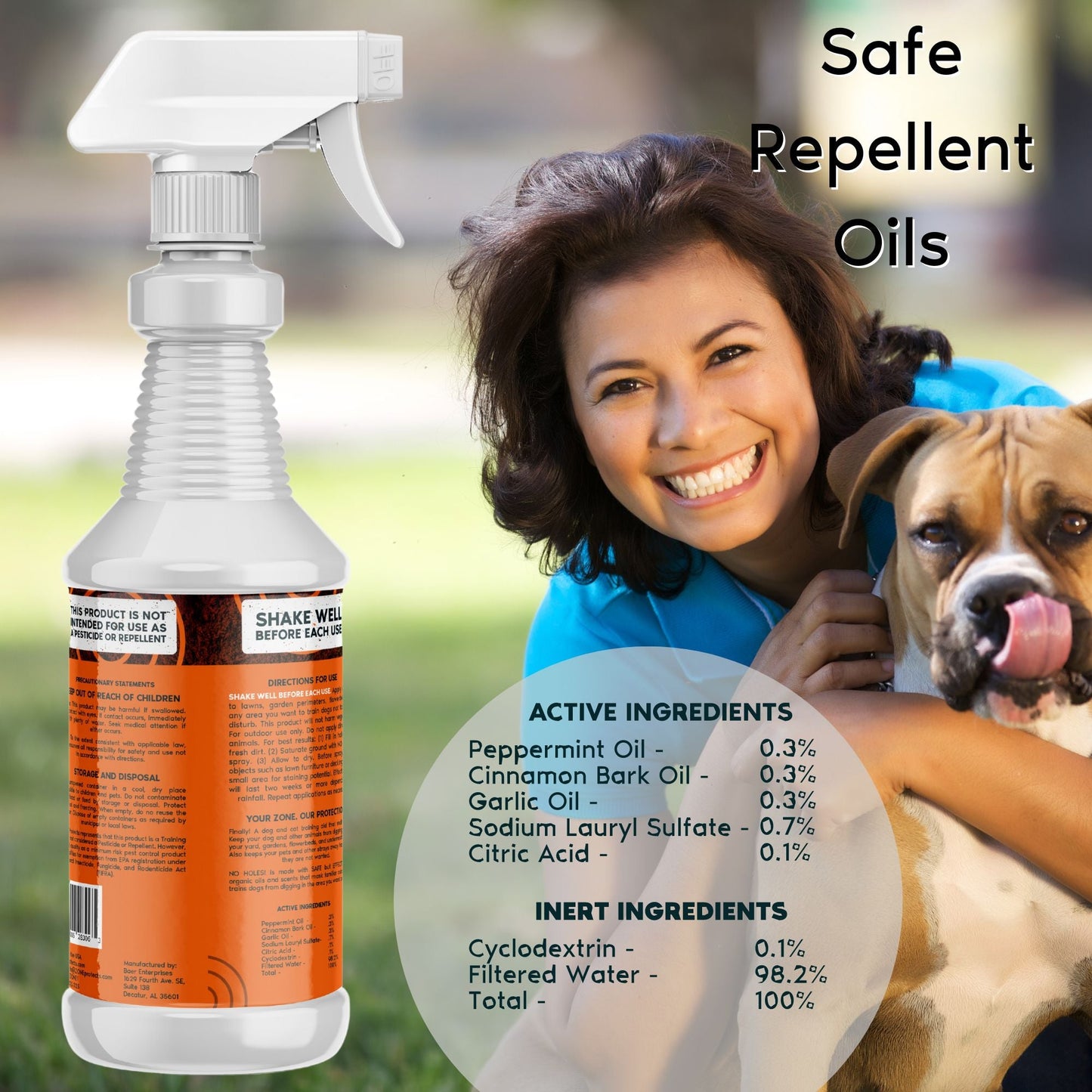 No Holes! Digging Dog Prevention; Twin Spray Bundle