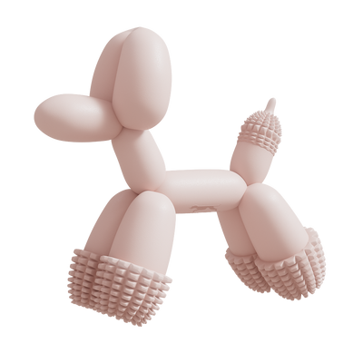 Balloon Dog Toy Pink