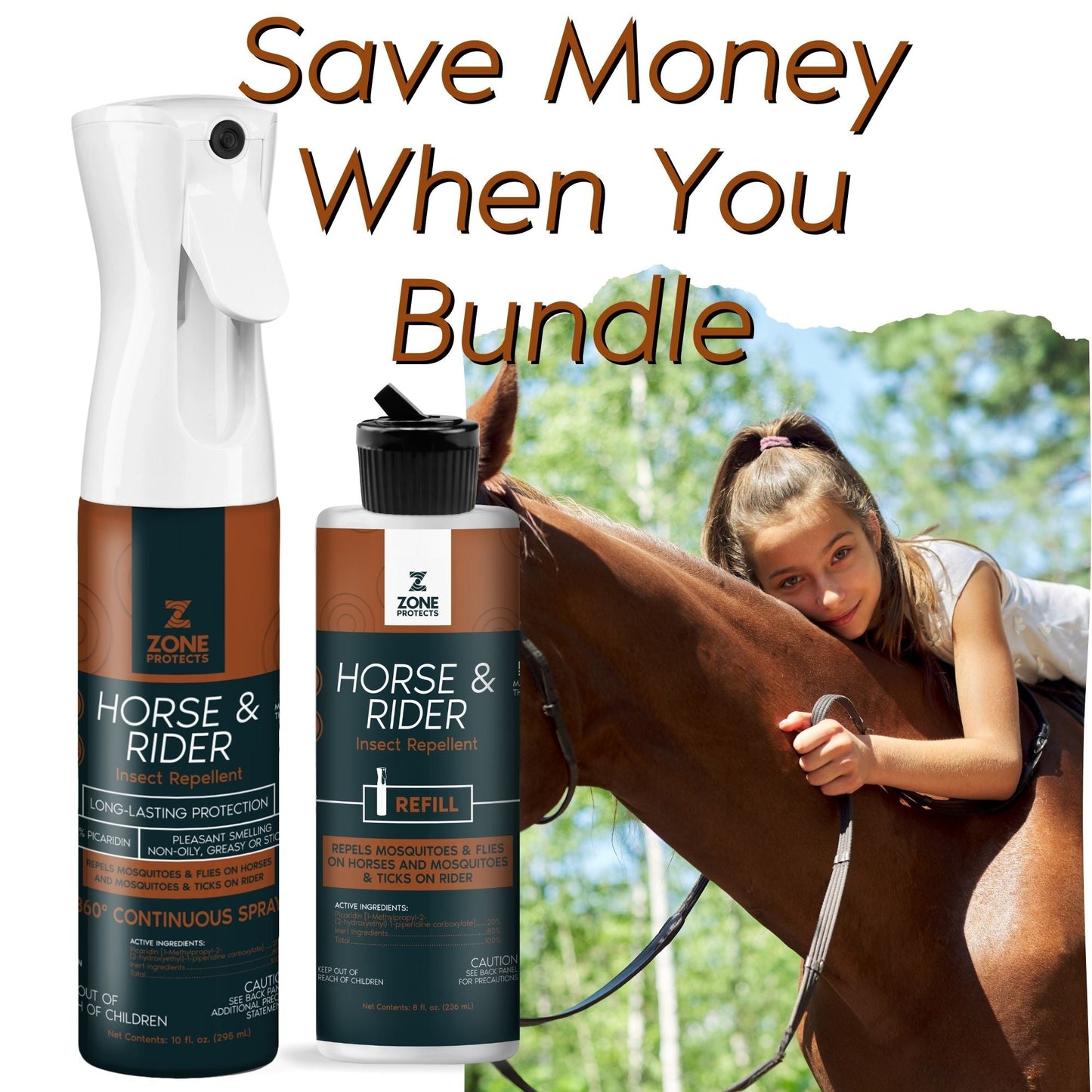 Horse & Rider Fly & Insect Repellent 8oz Refill