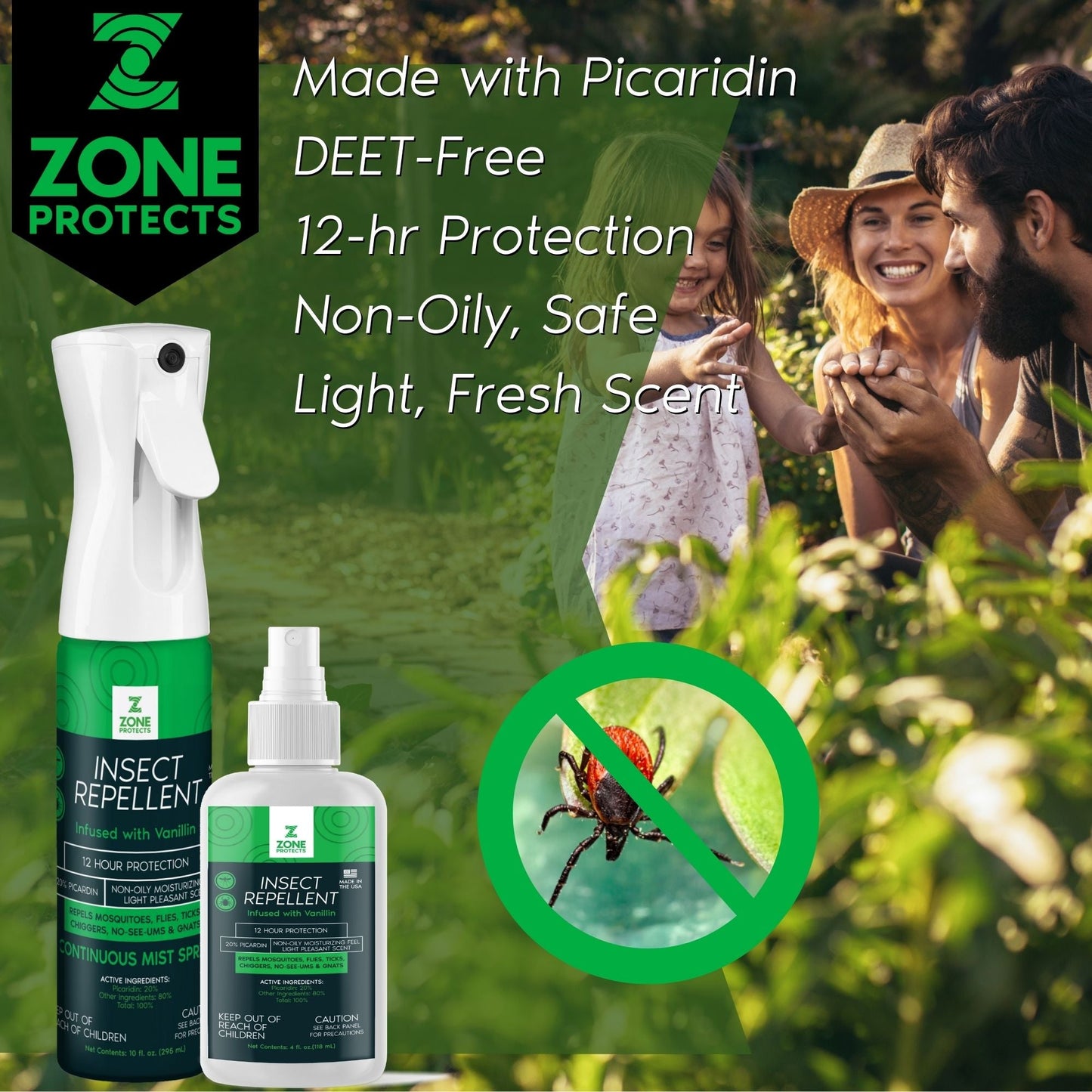 Insect Repellent Picaridin Scented Mistosol + Refill Combo