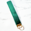 Green Velvet Key Fob