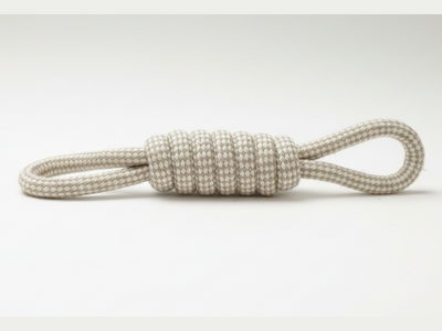 Hemp Rope Toy - Candy Knot with Dual Handles