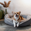 Chester & Lee | Furry Bagel Dog Bed