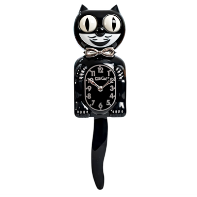Retro Black Kitchen Edition Kit-Cat Klock