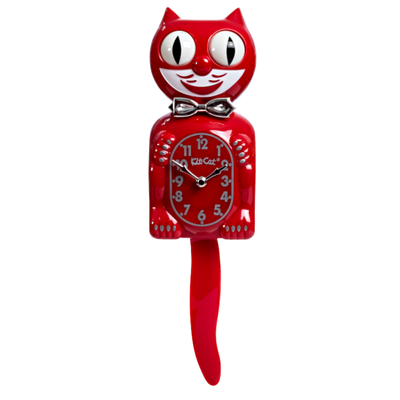 Retro Red Kitchen Edition Kit-Cat Klock
