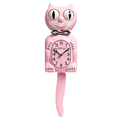 Retro Pink Kitchen Edition Kit-Cat Klock