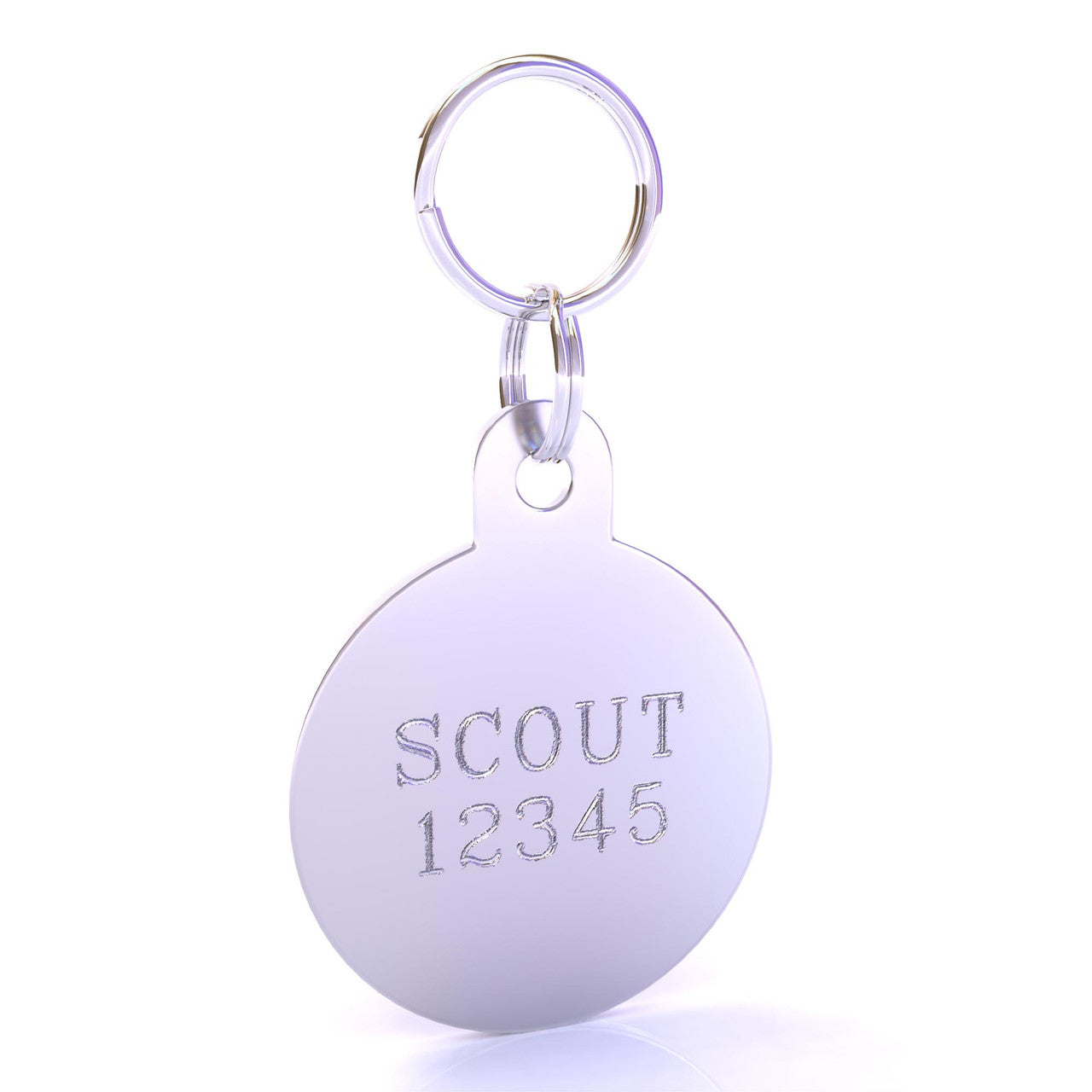 HyperLite Circle Dog ID Tag with Engraving