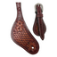 Tahoe Hand Tooled Basket Weave Leather Western Spur Straps Unisex Pair