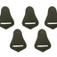 Leather Strap Holder for Western Saddle - Set of 5