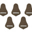 Leather Strap Holder for Western Saddle - Set of 5