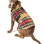 Tan Tartan Plaid Blanket Dog Coat