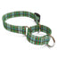 Tartan Plaid Green Dog Collar