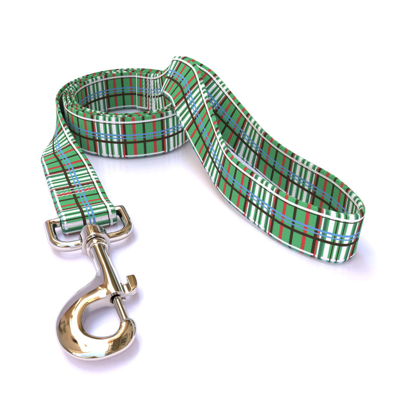 Tartan Plaid Green Dog Leash