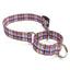 Tartan Plaid Pink Dog Collar